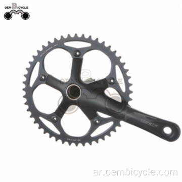 التجارة ضمان سرعة واحدة الثابتة والعتاد الدراجة دورة الألومنيوم Crankset السواعد